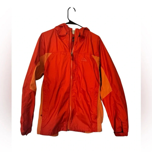 L.L. Bean Orange Lightweight Rain Coat Size XL - Picture 1 of 11